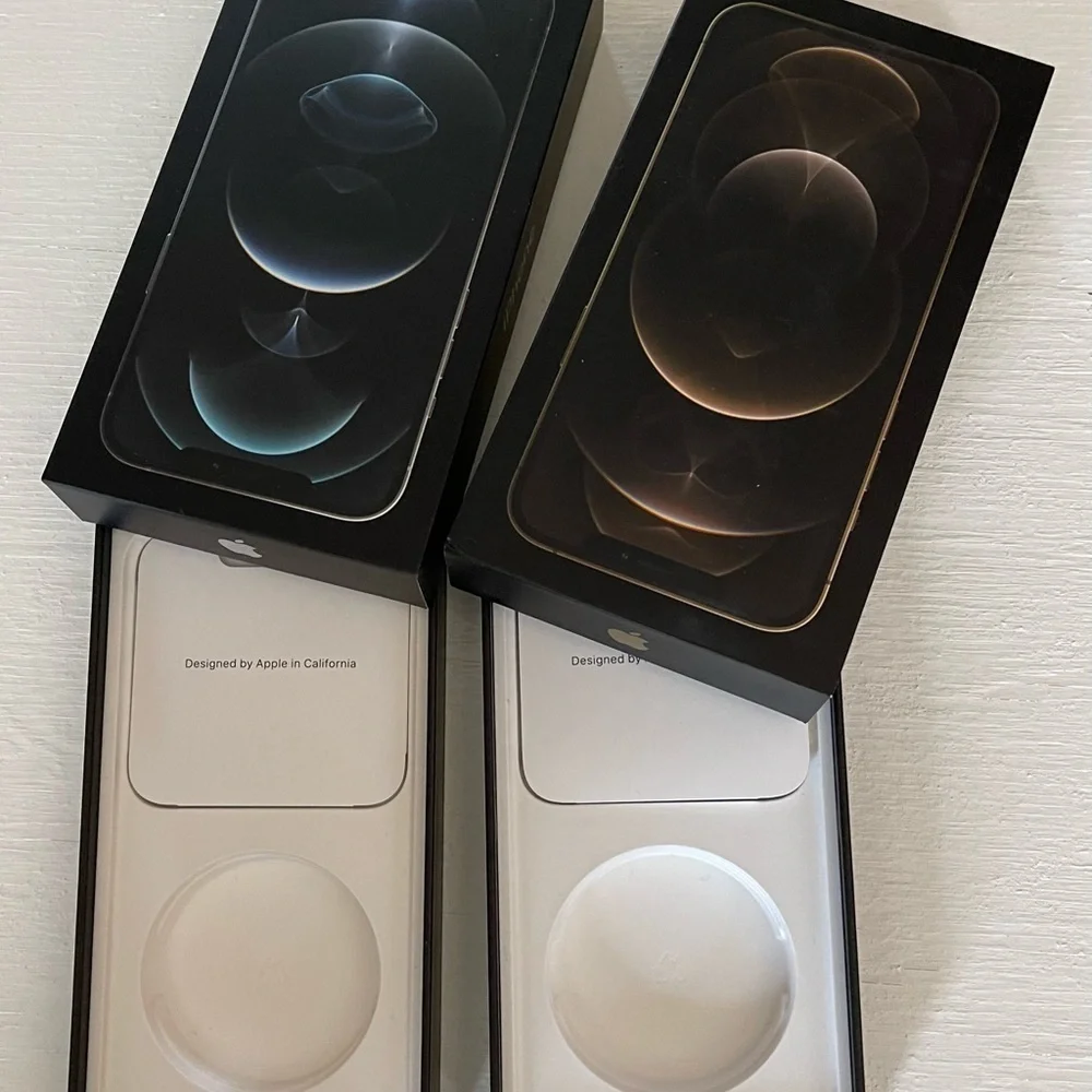 2 iPhone 12 Pro boxes